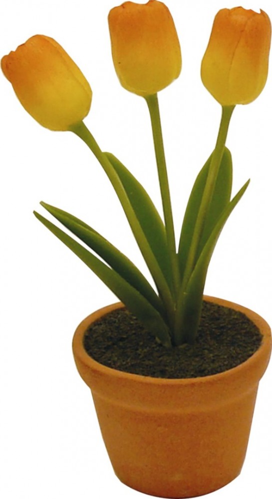 Tulp klei orange yellow 69